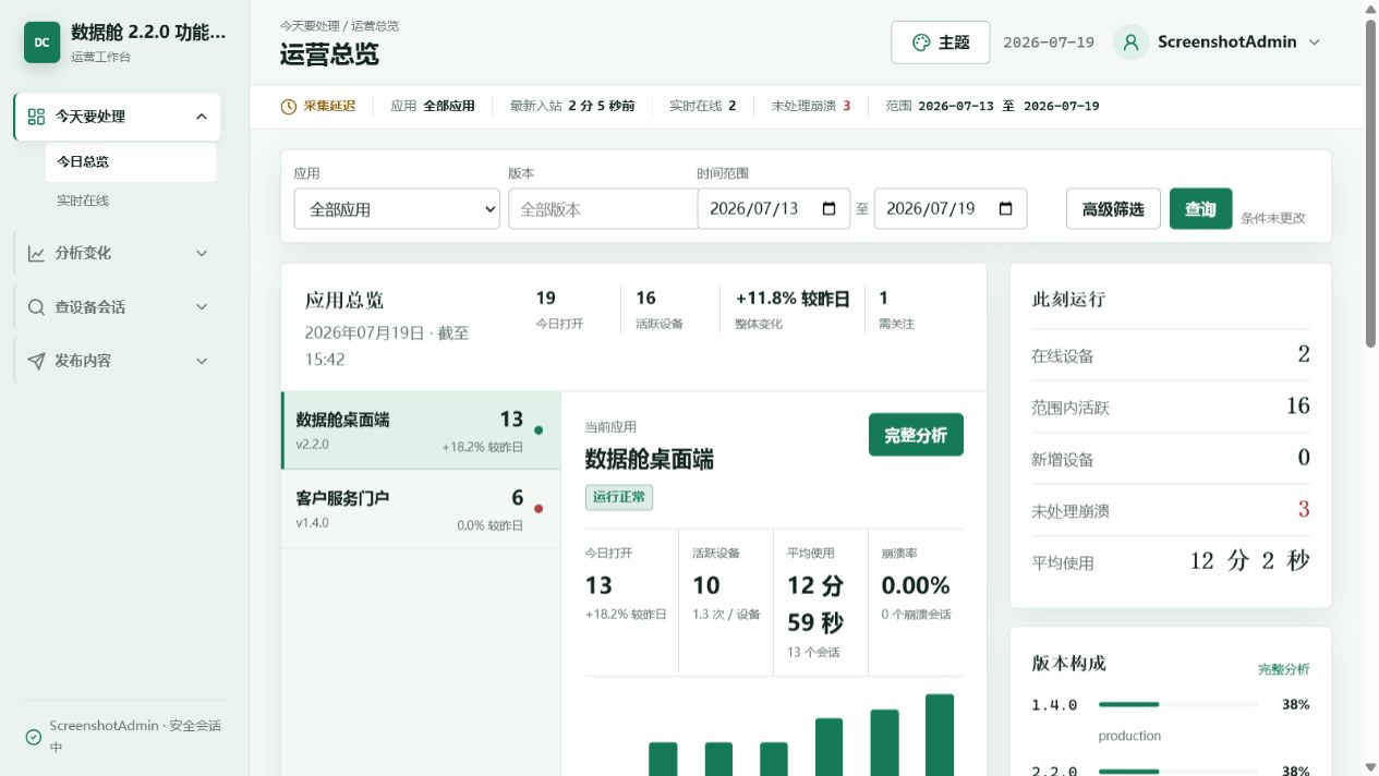 DataCabin PHP网站/python程序远程数据舱系统 支持程序应用远程统计公告和更新推送