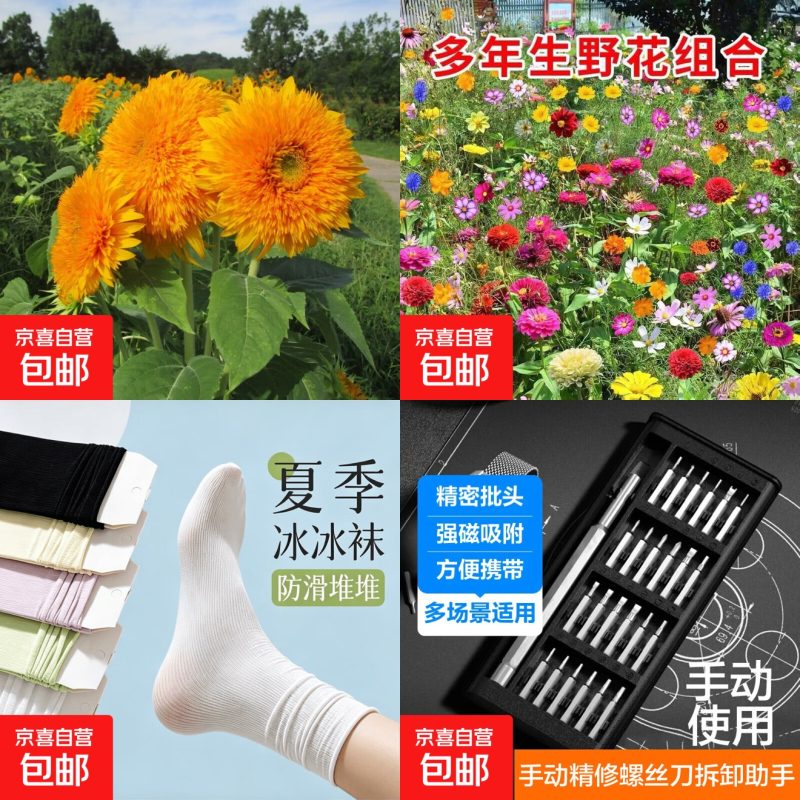 速撸京东鲜0.1花种子0.49袜子-资源社